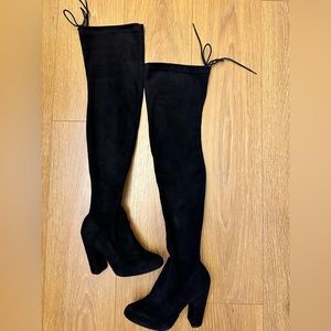 Suede Over-the-Knee Boots